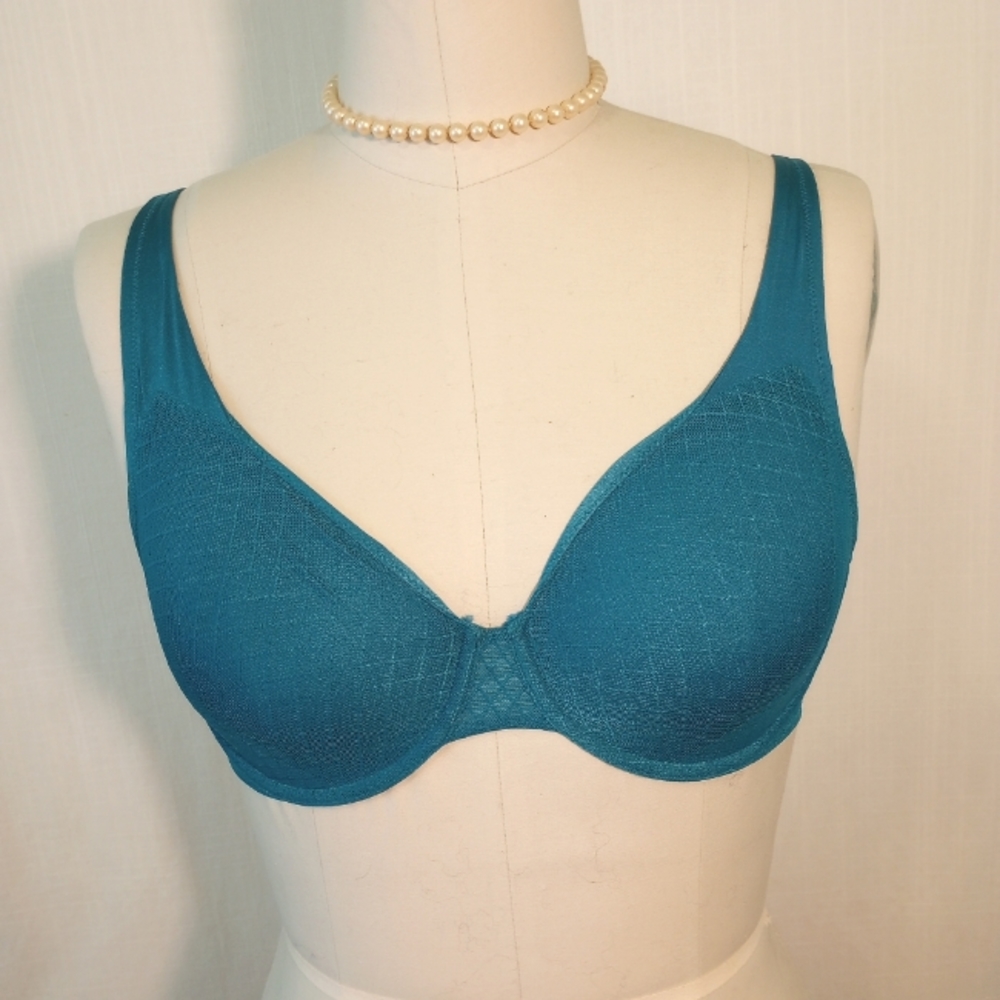 She Walks In Beauty (+ Light), True & Co. Underwire, Unpadded Bra Teal 34D